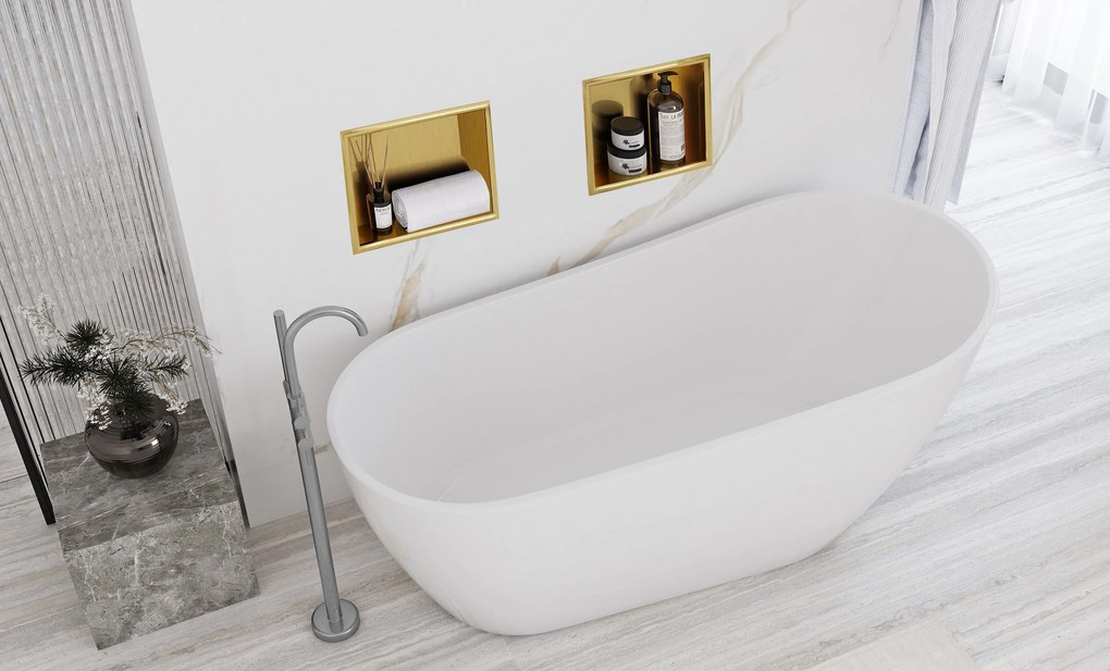 Вграден рафт за баня 30x30 gold brush