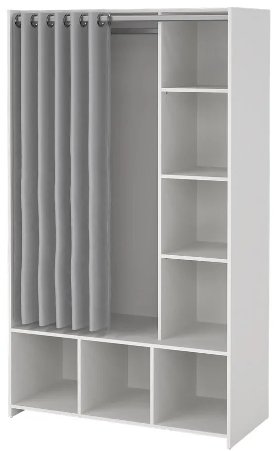Бяло-сив гардероб 105x180 cm Kit - Tvilum