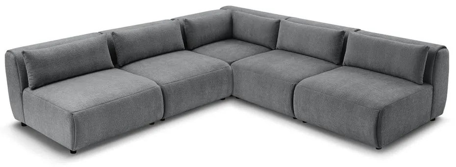 Сив ъглов диван (променлив) Jeanne - Bobochic Paris