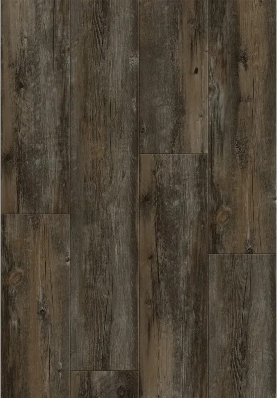 Mexen Tulsa винилови панели 1227 x 187 мм LVT Dryback 2,5 мм, PVC подложка, 4 V-фуга, Бор