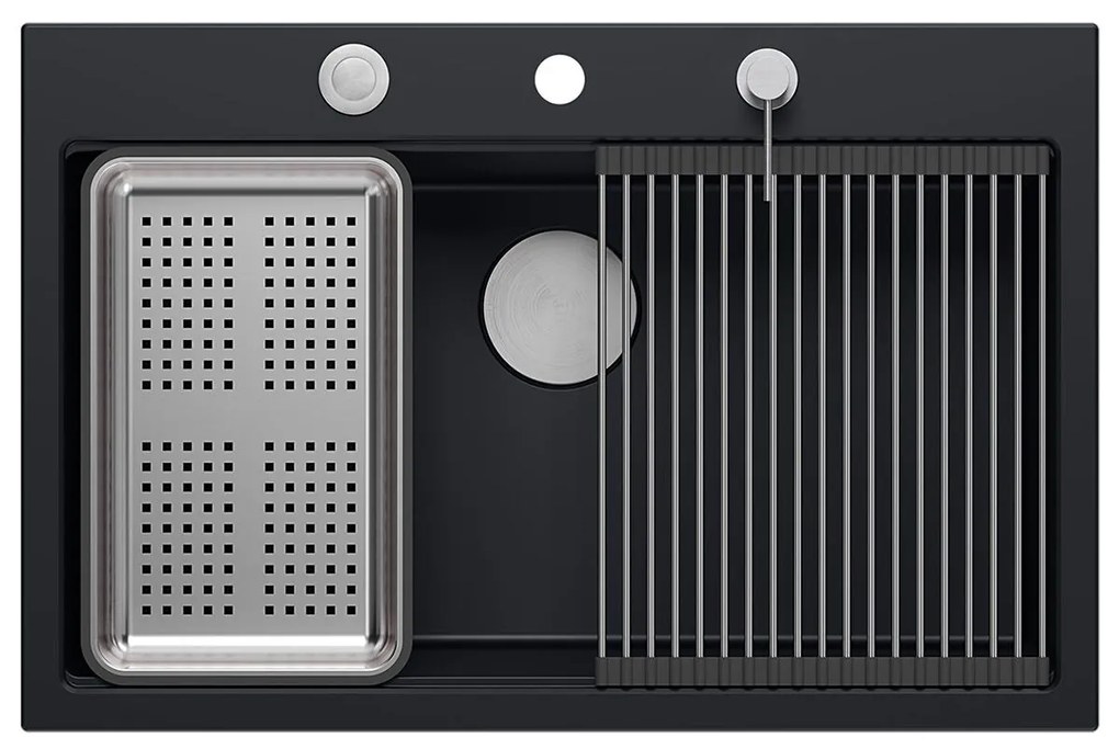 гранитна мивка MARC 110 WORKSTATION Black