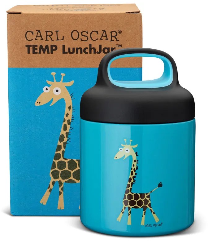 Детски термос за храна Carl Oscar 109103, 300 мл, Запазва храната топла до 4 часа, VacuumShield, Без BPA, Син
