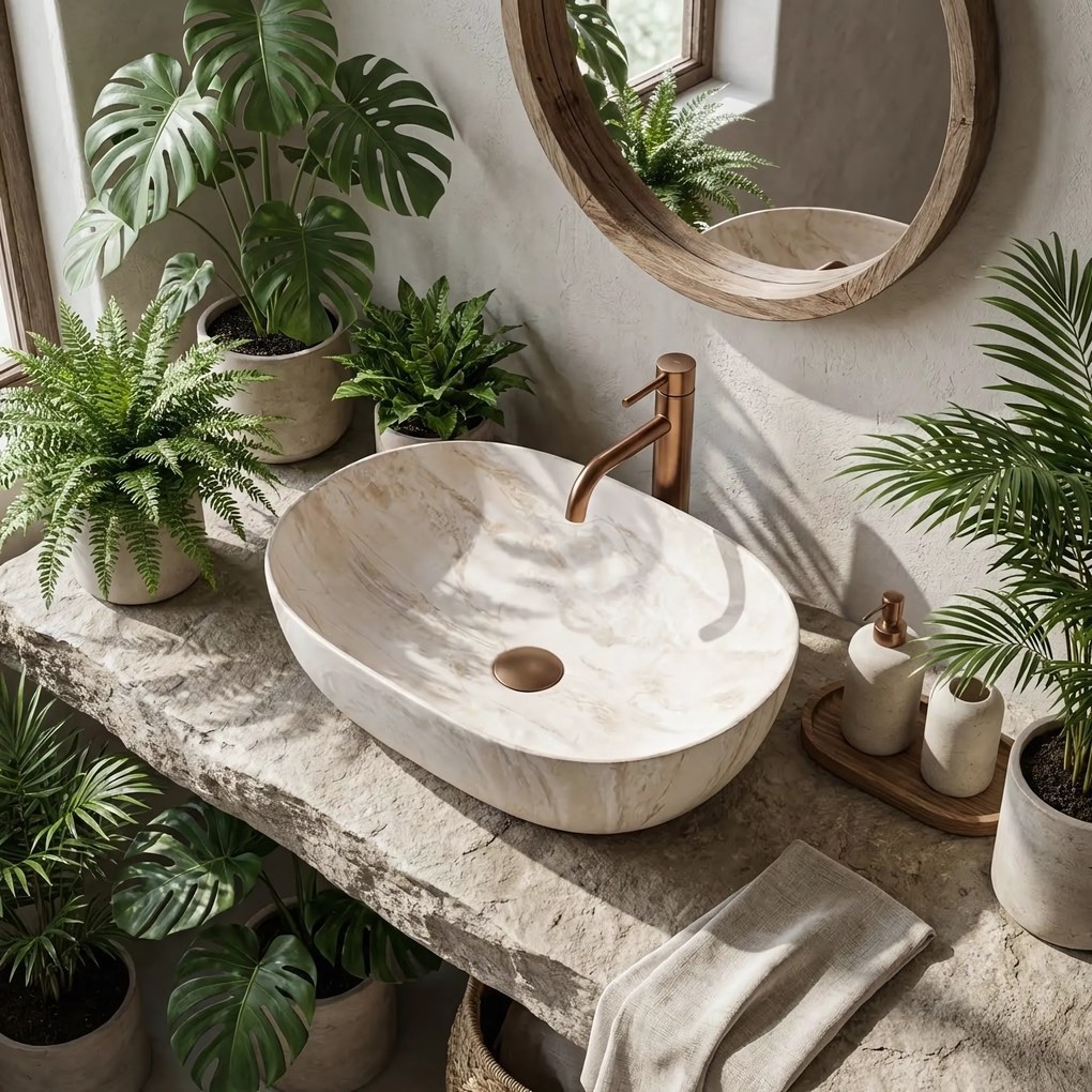 Умивалник за плот Rea Amelia Kallisto 48