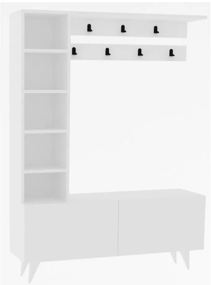 Комплект за коридор в бял цвят Bahar - Kalune Design