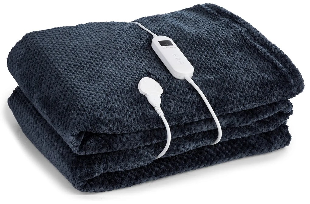 Klarstein DR Watson Deluxe XXL, електрическо одеяло, 160 W, 9 степени на нагряване, 200 х 180 cm