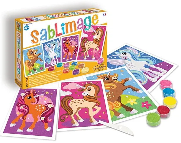 Sentosphere - Комплект за рисуване с пясък еднорози 8812