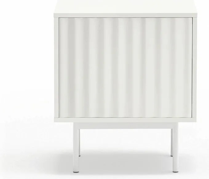 Бяло матово нощно шкафче Sierra – Teulat
