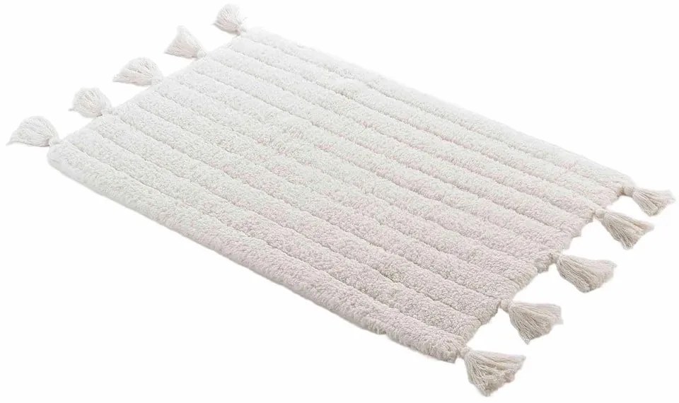 Бял килим за баня 50x80 cm Minatis – douceur d'intérieur