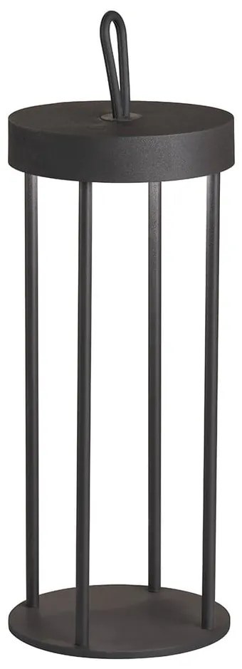 Черна LED настолна лампа (височина 36 cm) Kante – Fischer & Honsel