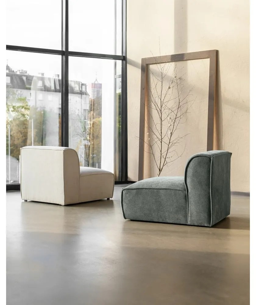 Бял модулен диван (среден модул) Flex Felix – Miuform