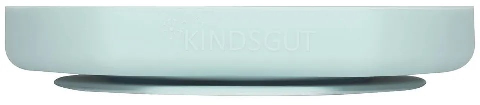 Светлосиня силиконова детска чиния 19x20,5 cm – Kindsgut