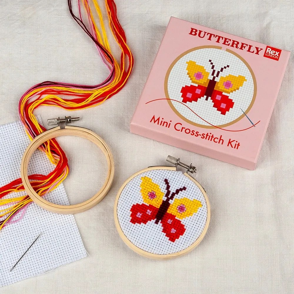 Творчески комплект Cross-stitch Kit Butterfly – Rex London