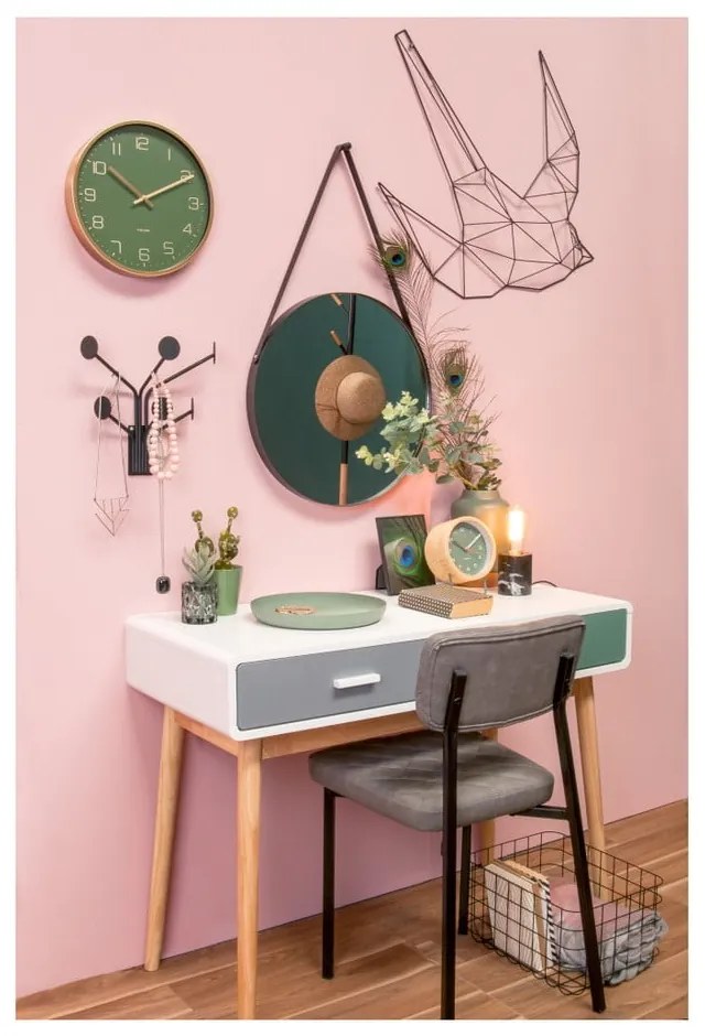 Стенно огледало с рамка в черно Balanced, ø 47 cm - PT LIVING