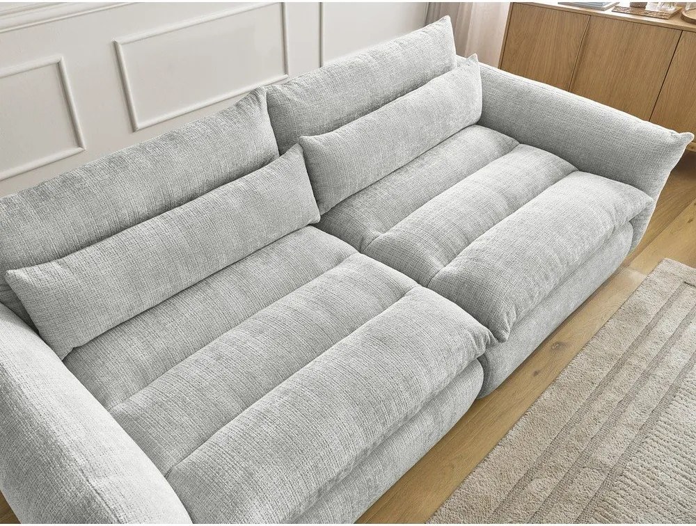 Светлосив шенилов диван 276 cm Neil – Bobochic Paris