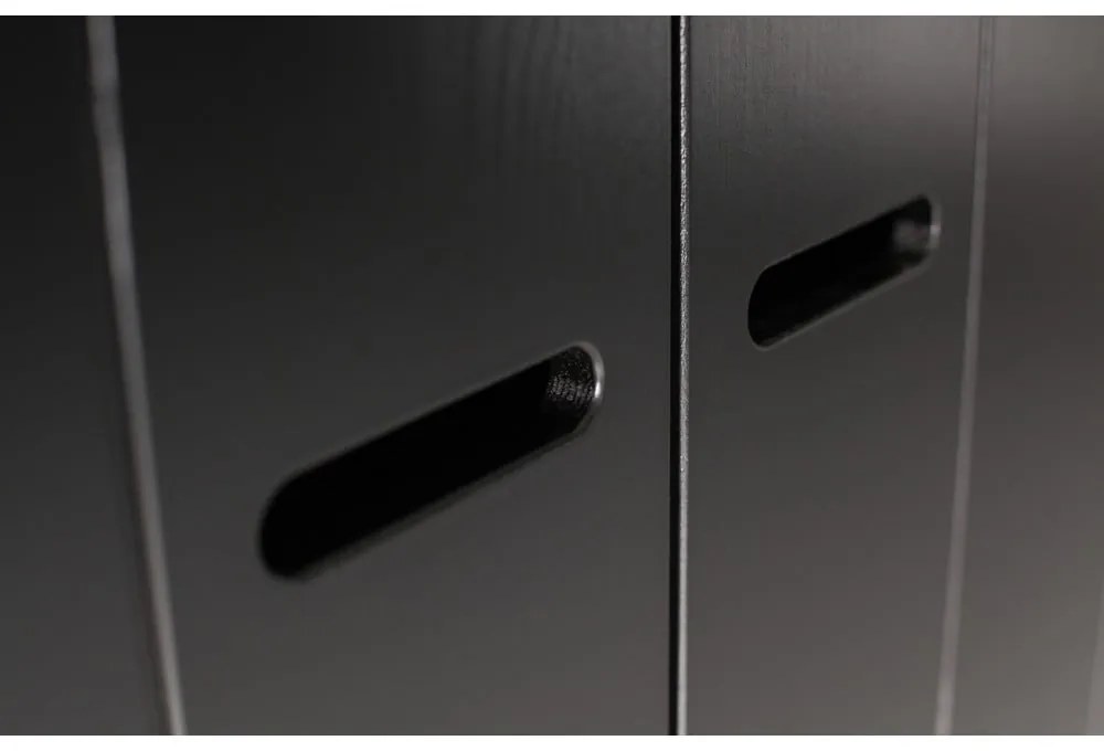 Гардероб от черен бор 94x195 cm Connect - WOOOD