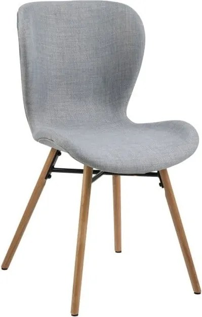 Sada 2 světle šedých jídelních židlí Actona Batilda