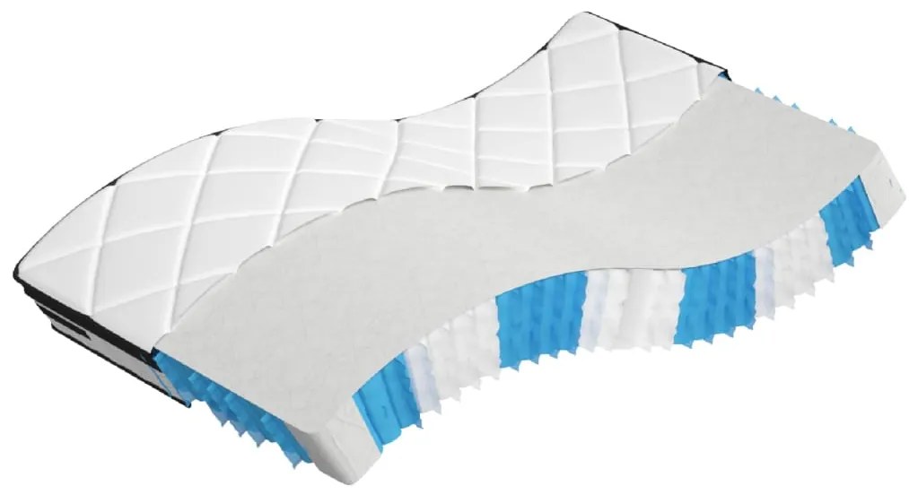 372886 vidaXL Матрак покет пружини, Medium Plus, 90x200 см