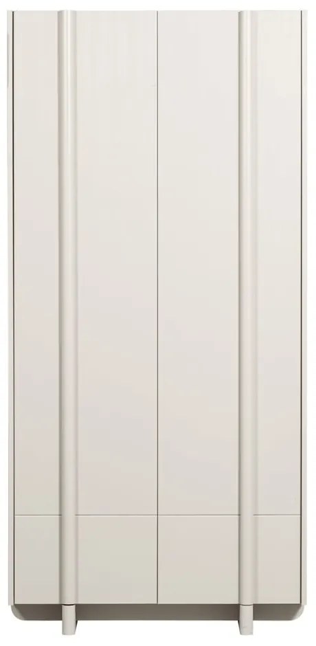 Кремав модулен шкаф от борова дървесина 101x210 cm Basu - WOOOD