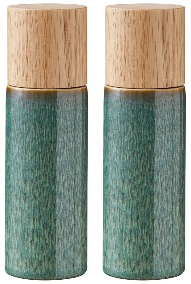 Зелен керамичен комплект от мелнички за сол и пипер 2 бр. Gastro Green – Bitz