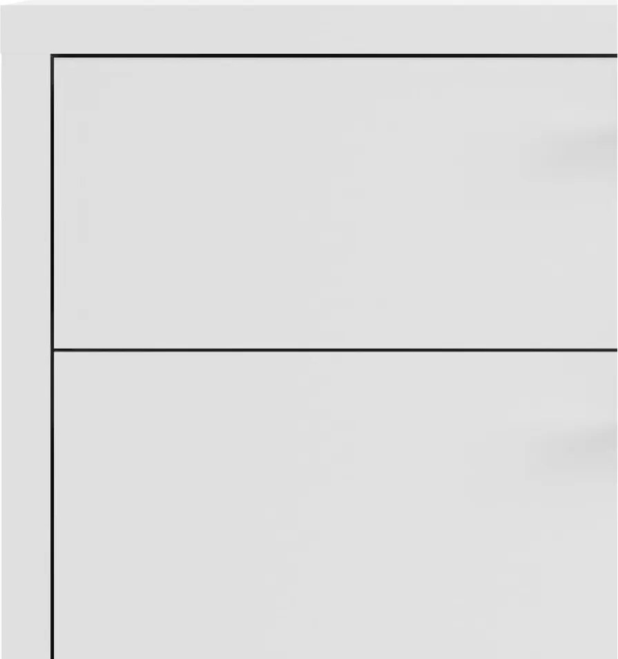 Бяла модулна библиотека 89x113 cm Prima – Tvilum