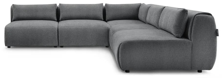 Сив ъглов диван (променлив) Jeanne - Bobochic Paris