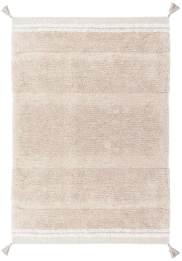 Светлорозов ръчно изработен памучен килим подходящ за пране 120x160 cm Bloom Rose – Lorena Canals