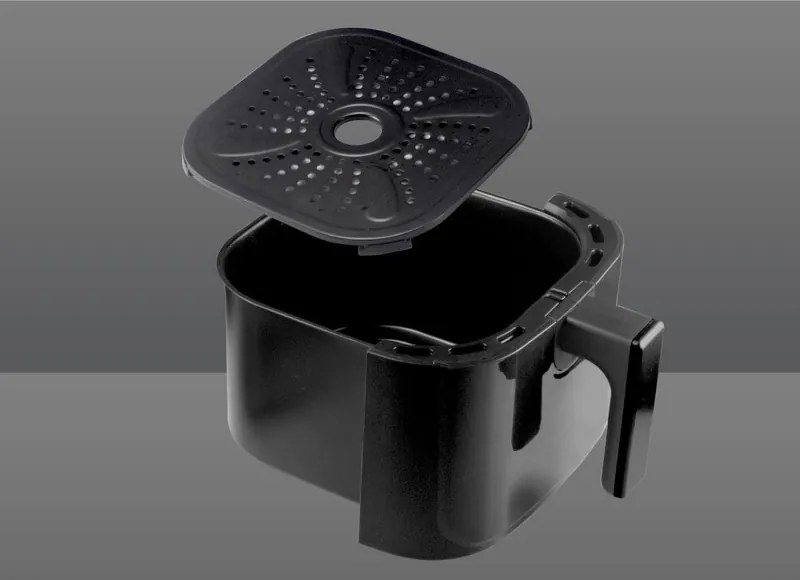 Фритюрник с горещ въздух Air Fryer Beper P101FRI051, 1400 W, 5l, 8 програми, 80-200C, Таймер, Черен