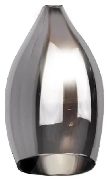 Azzardo - Резервно стъкло за полилей IZZA - черен Ø 13 см