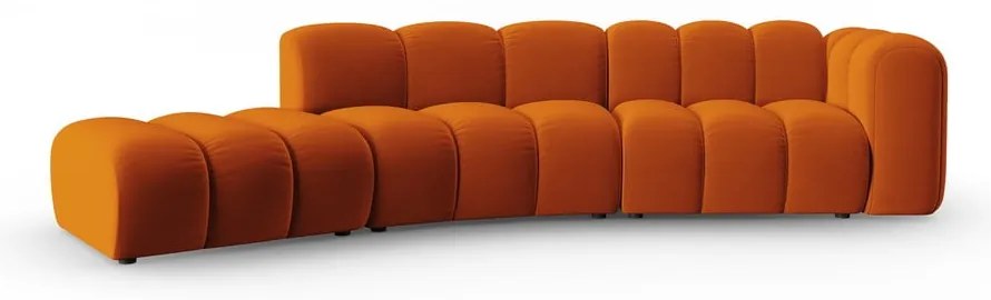 Оранжев ъглов диван (десен ъгъл) Lupine – Micadoni Home