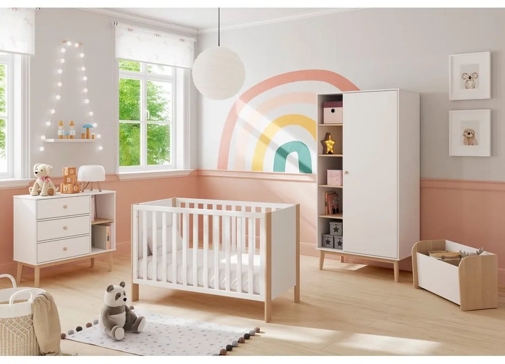 Бяла детска библиотека 70x42 cm Esteban – Marckeric