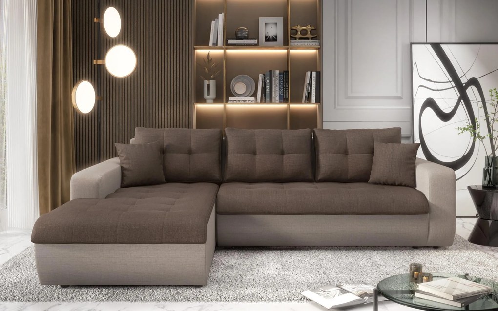 Разтегателен ъглов диван Дарвин