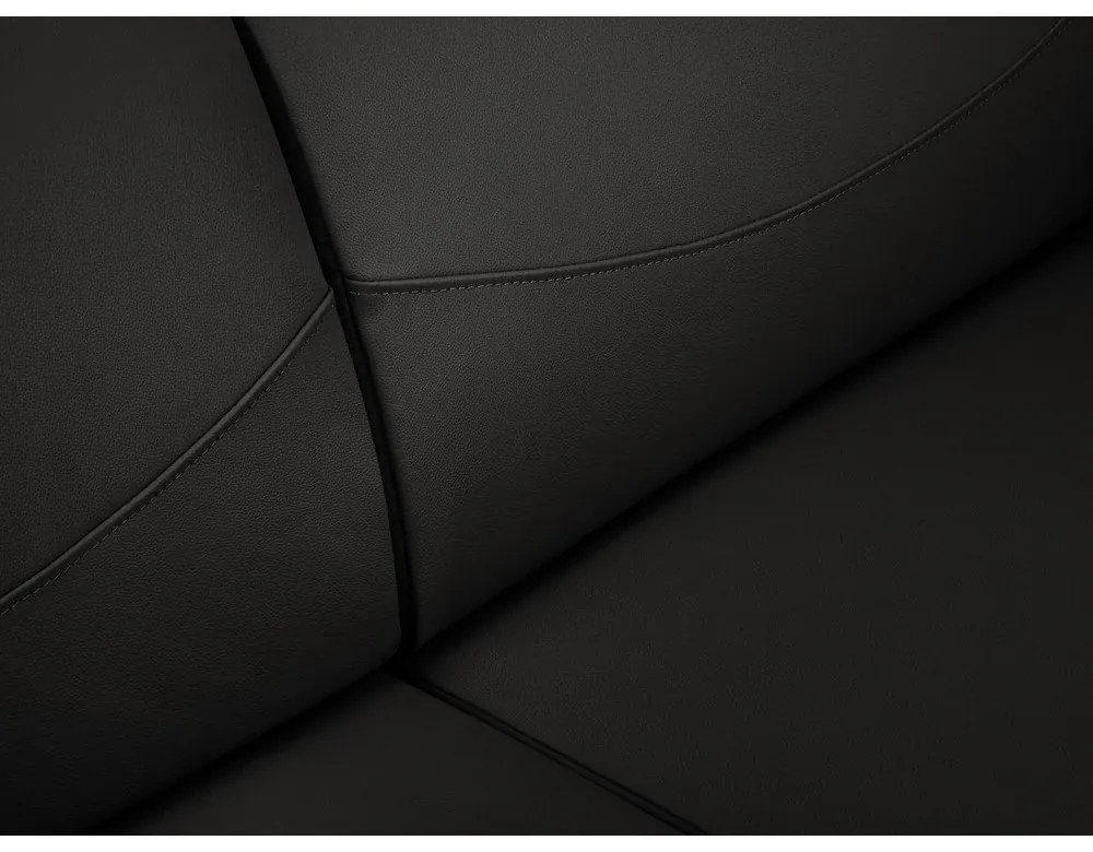 Диван от черна кожа , 235 x 90 cm Neso - Windsor & Co Sofas