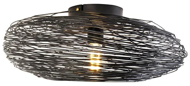 Дизайнерски плафон черен овален - Sarella