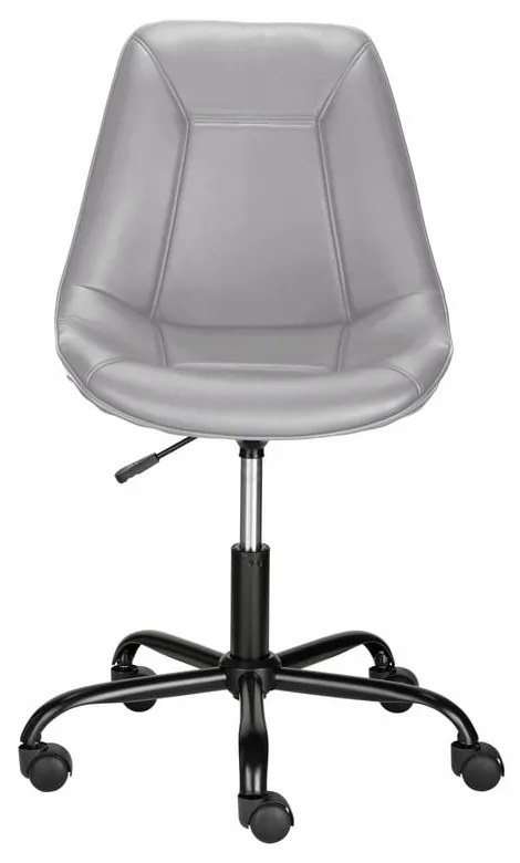 Сив офис стол от имитация на кожа Kenny – Støraa