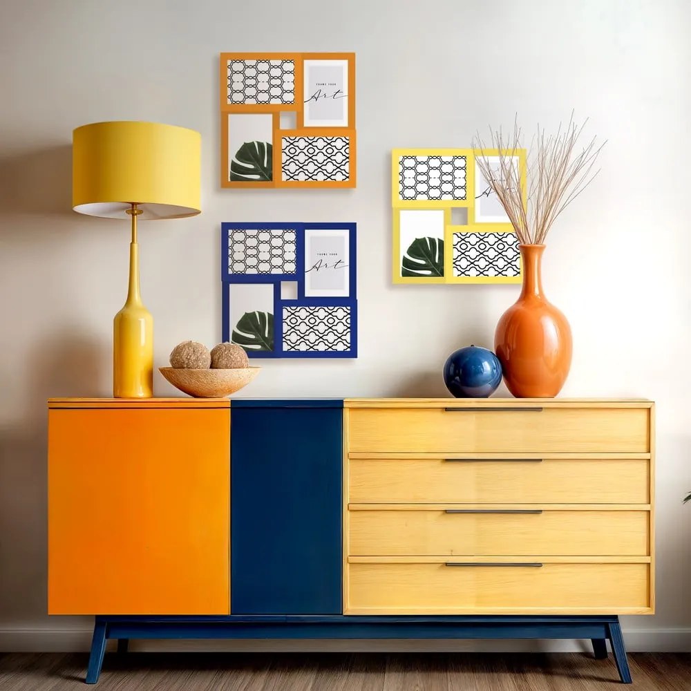 Жълта рамка висяща 27x27 cm – knor