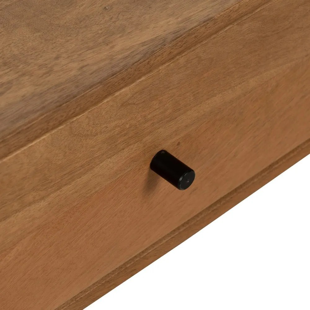 Масичка за кафе от масив от минди в естествен цвят 60x120 cm Mahón – Ixia