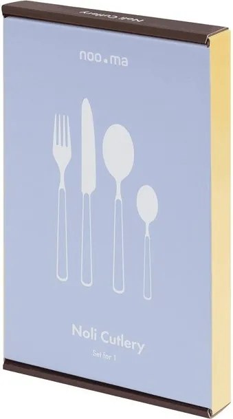 Кафяв/в сребрист цвят прибори за хранене 4 бр. от неръждаема стомана за 1 човек Noli – noo.ma