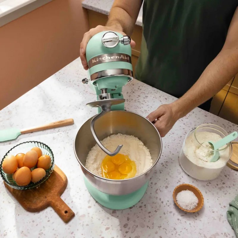 Планетарен миксер KitchenAid Artisan Spearmint Color of the year 2026 5KSM195PSESD, 300W, 4.7 л, ти, Мента