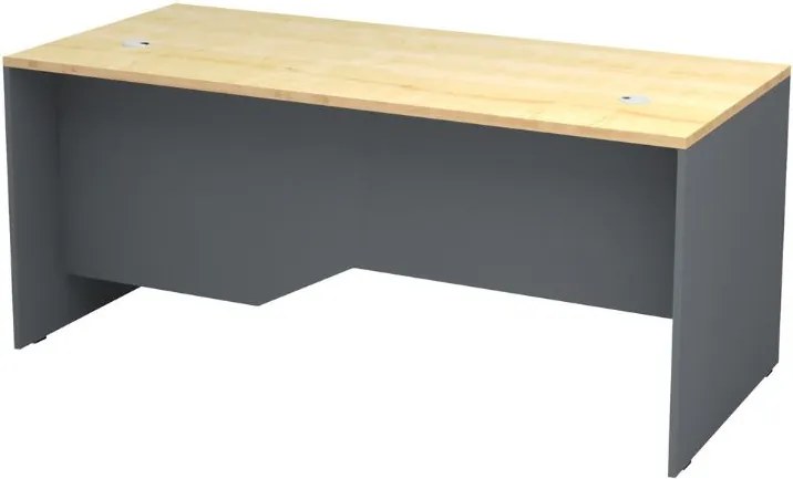 Офис бюро Venturo TopMebel от меламин в антрацит - дъб 180x80x75cm