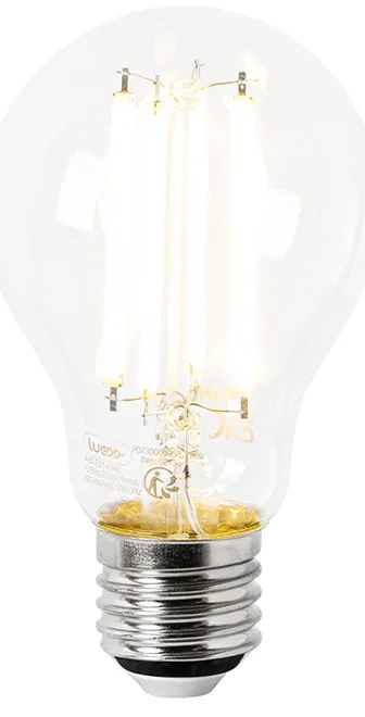 Комплект от 5 LED крушки E27 A60 прозрачни 4.9W 1055lm 2700K