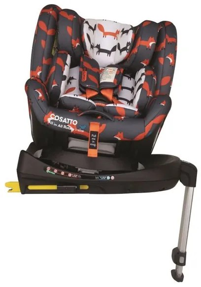 Столче за кола 0-36 кг. All in All Rotate i-Size COSATTO - Charcoal Mister Fox