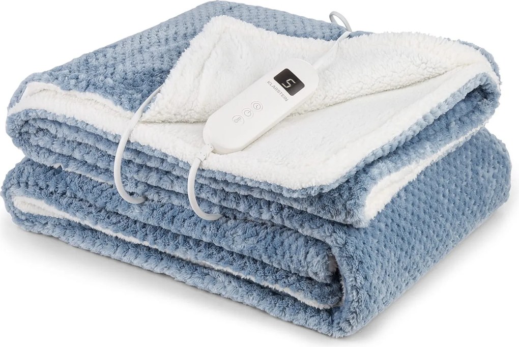 Klarstein DR Watson Deluxe XL, електрическо одеяло, 160 W, 9 степени на нагряване, 180 x 130 cm