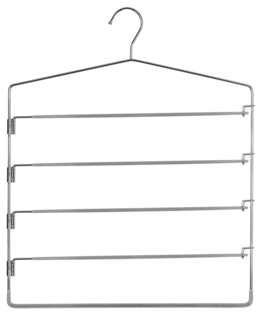 Многократна Закачалка за Панталони 5 в 1 5five Сребрист Желязо (37 x 44,8 cm)