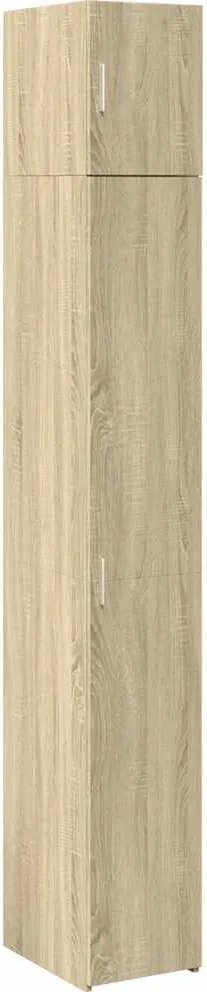 3281261 vidaXL Тесен шкаф, сонома дъб, 30x42,5x225 см, инженерно дърво