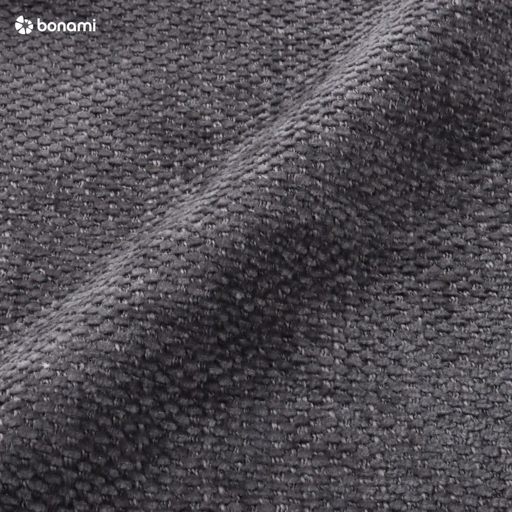 Тъмносив сгъваем/с място за съхранение ъглов диван (ляв ъгъл) Fuji – Bobochic Paris