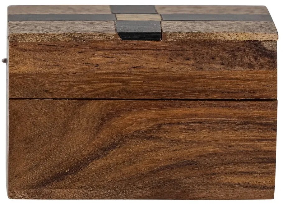 Кафява декоративна дървена кутия за съхранение 6,5x4,5x4 cm Cemile – Bloomingville