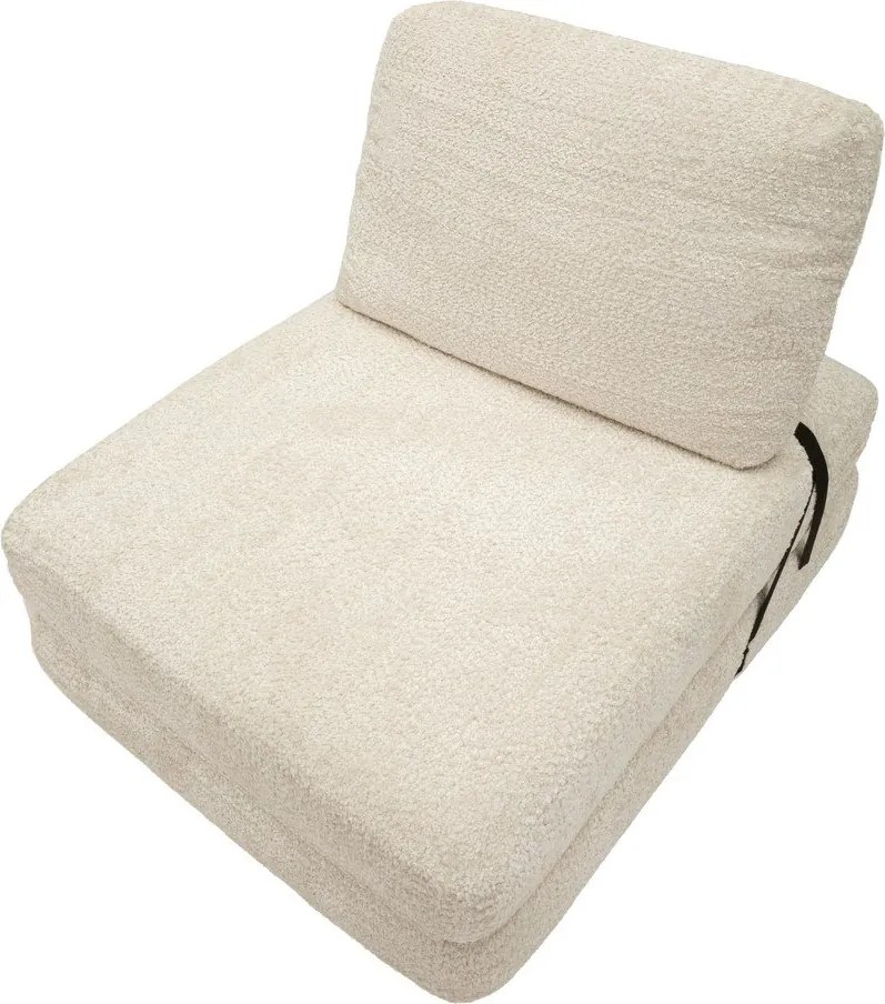 Бяло разтегаемо кресло от букле Faster – Mauro Ferretti