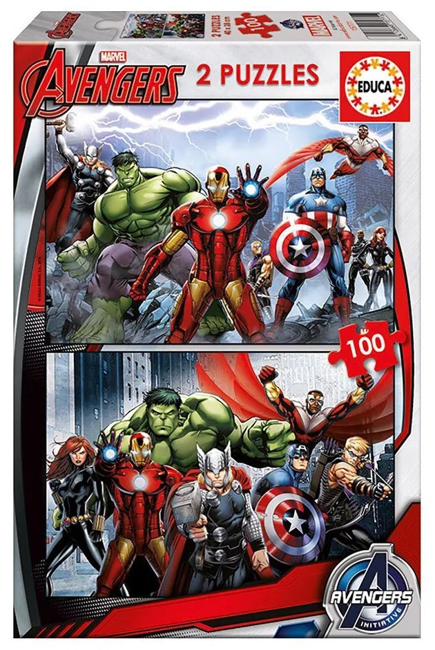 Educa - Детски пъзел 2x100 ч Avengers 15771