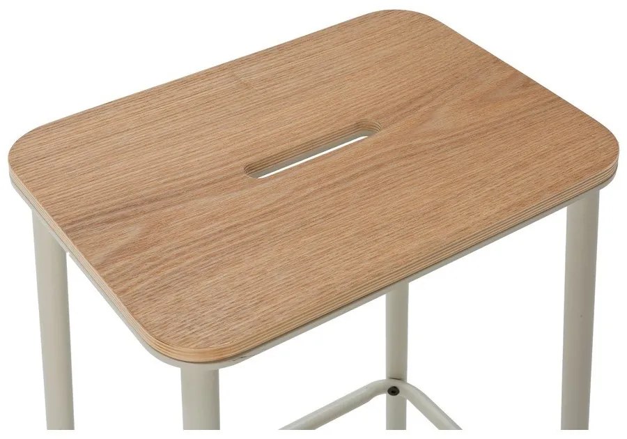 Кремави бар столове в комплект 2 бр. (височина на седалката 65 cm) Abba – Marckeric