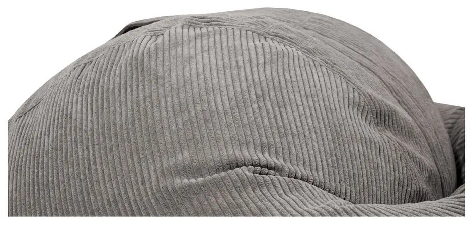 Тъмносив пуф от рипсено кадифе Roll 135 – SLOWDOWN